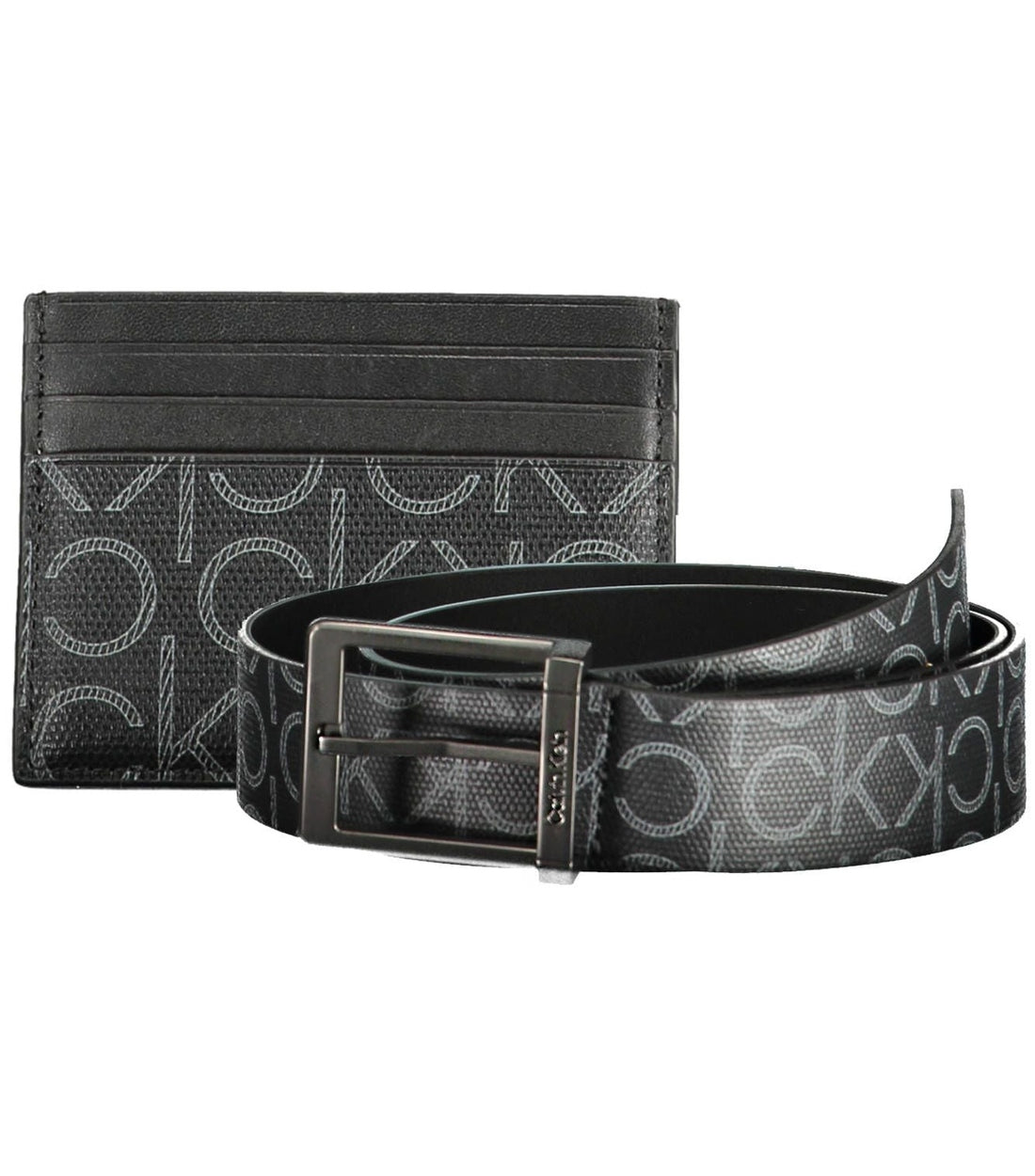 Calvin Klein Chic Zwart Kaarthouder & Riem Set