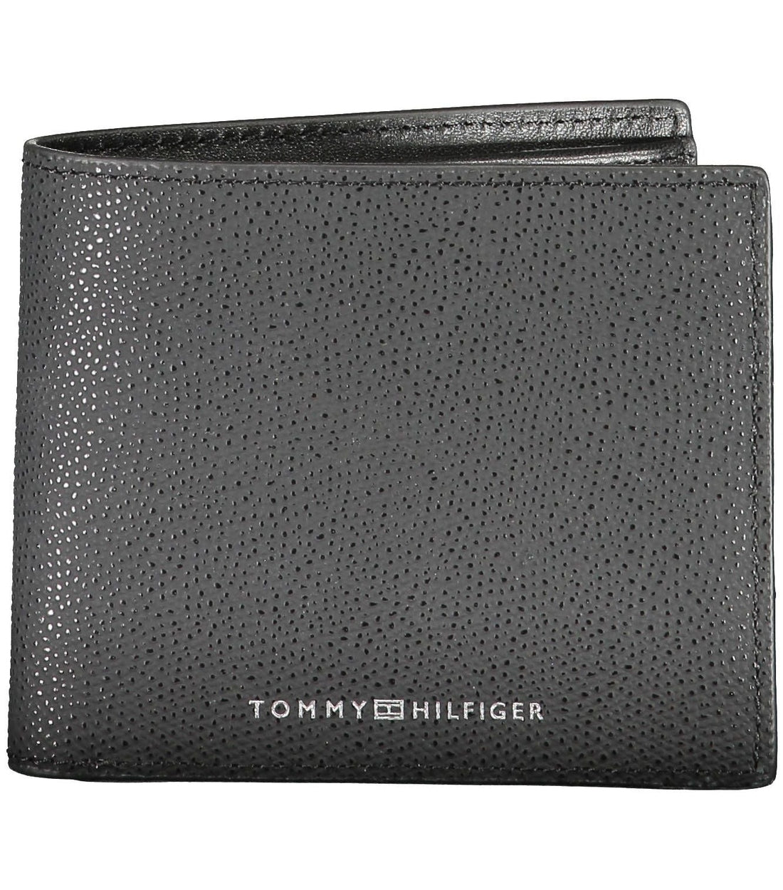 Tommy Hilfiger Elegante Zwarte Bifold Portemonnee met Muntzak