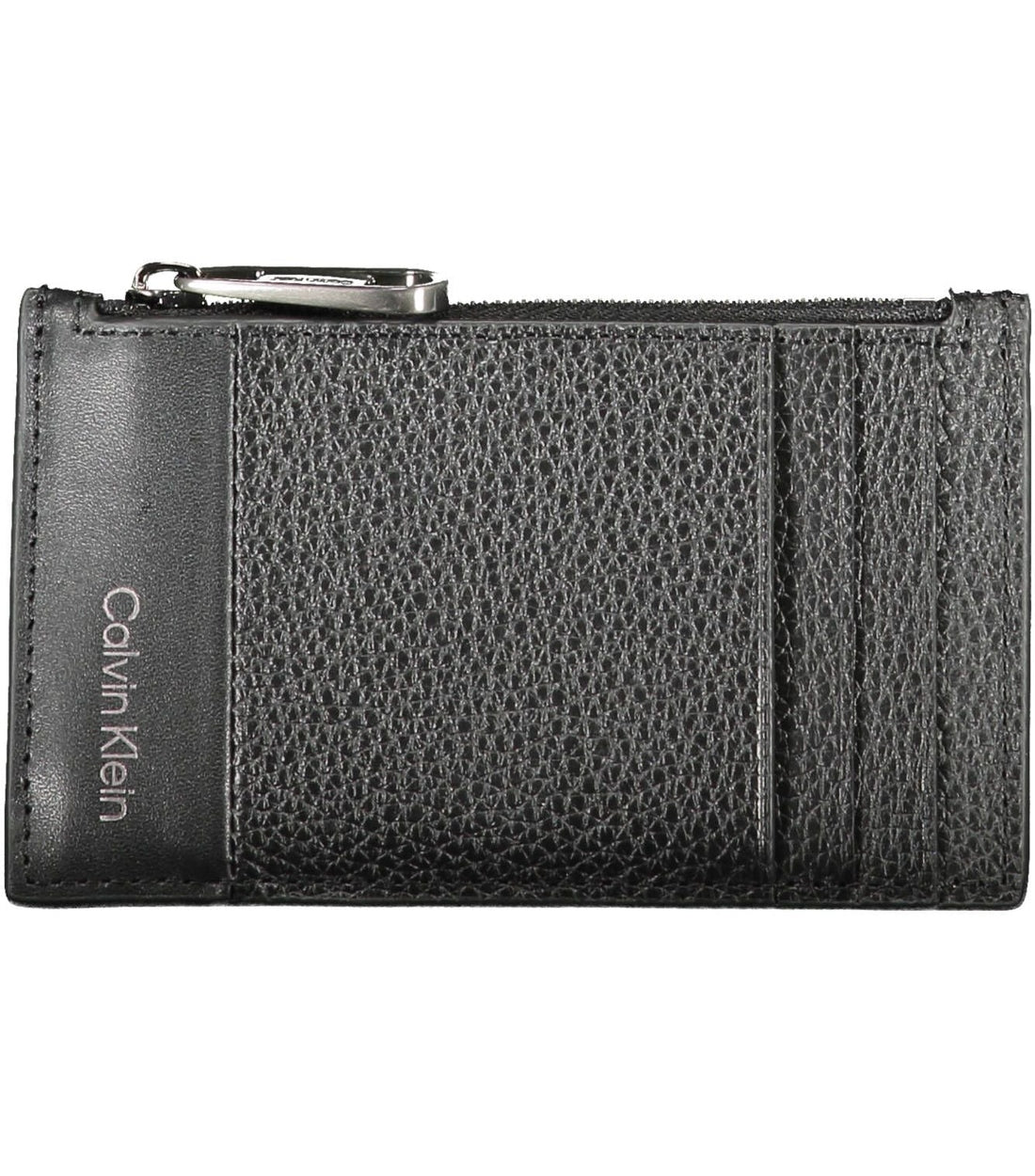 Calvin Klein Elegante Leren Kaartenhouder met Ritsdetails