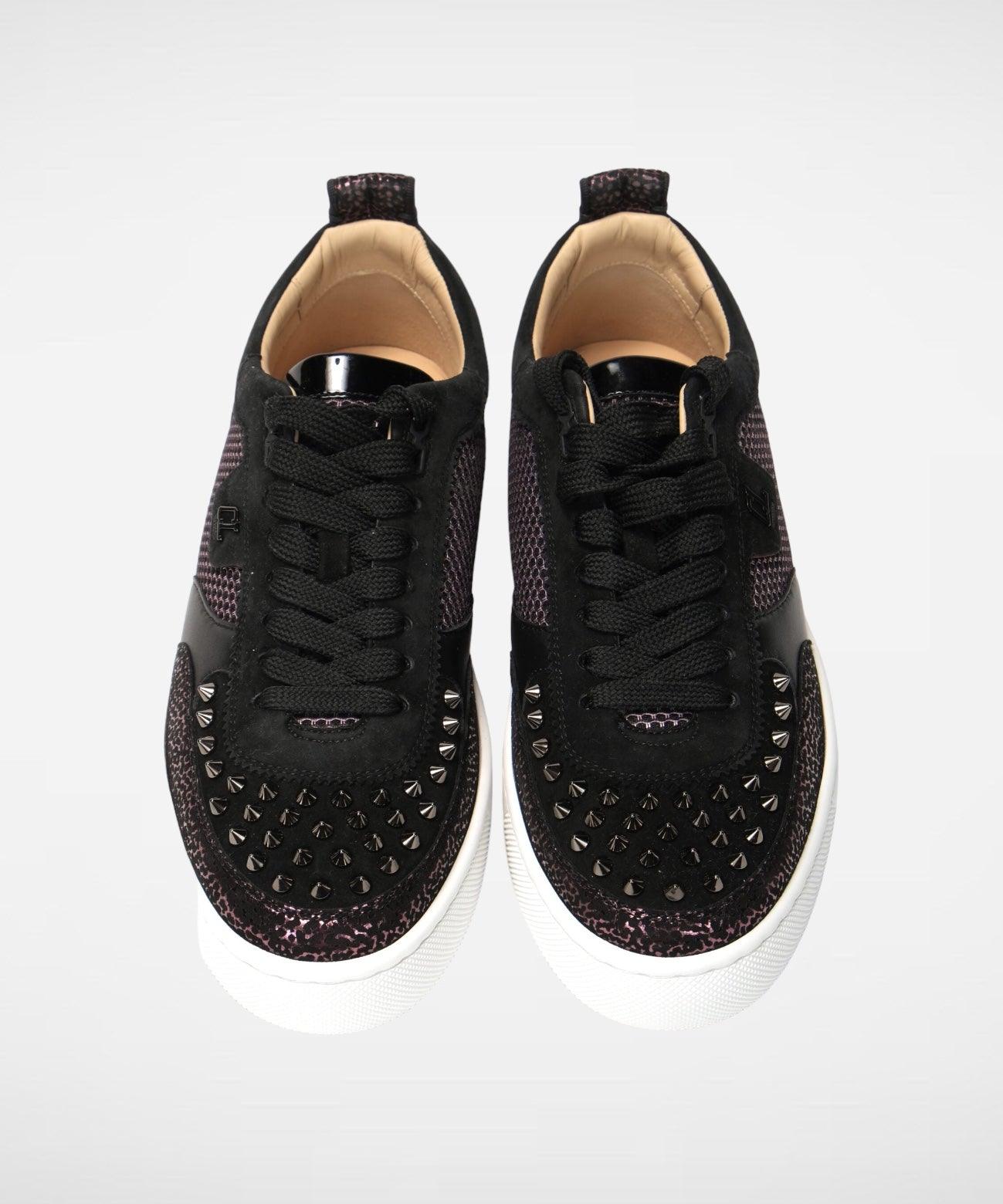 Christian Louboutin Zwart Sneakers Met Spikes