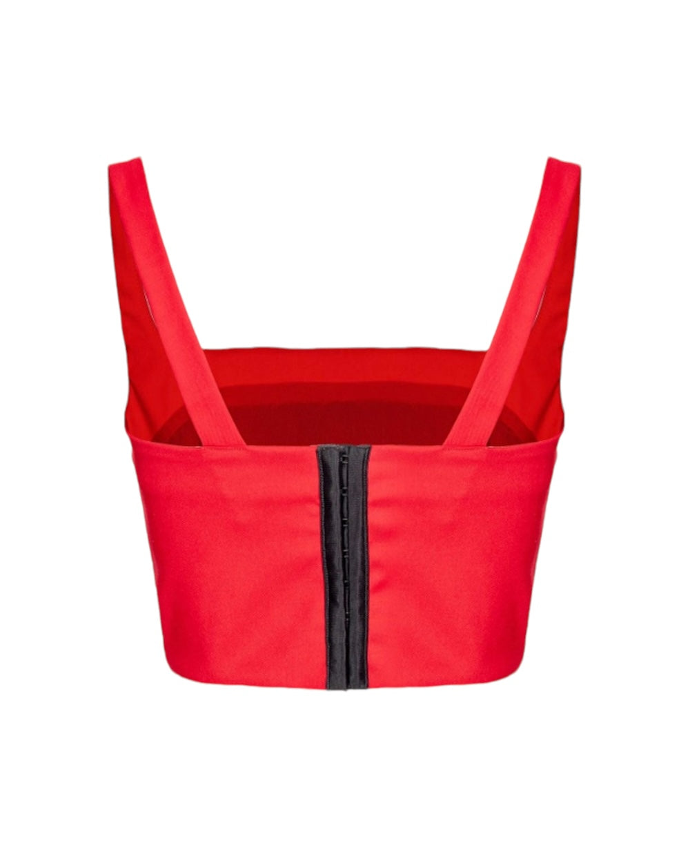 PINKO Rood Polyester Top met Schouderbanden en Haak-en-Oog Sluiting