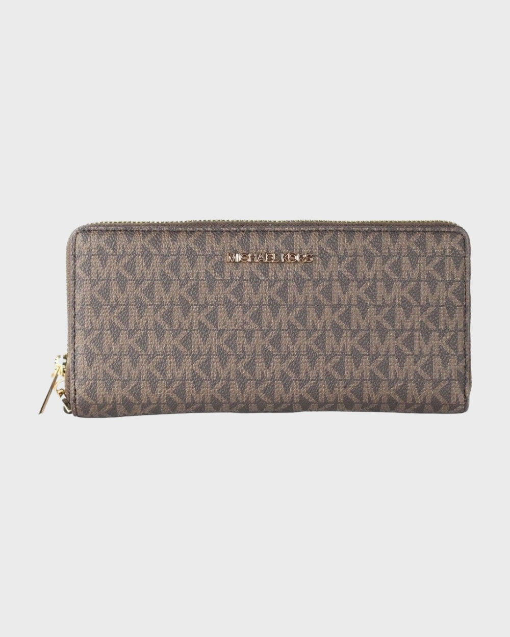 Michael Kors Jet Set Travel Large Bruin Signature Continental Portemonnee