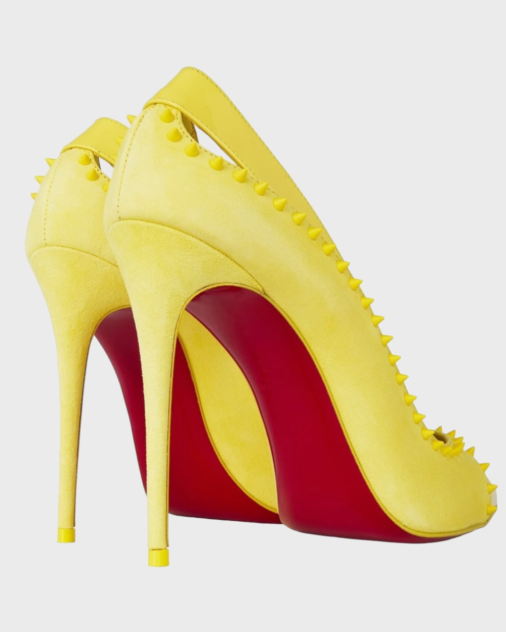 Christian Louboutin Duvette Spikes 100 Geel