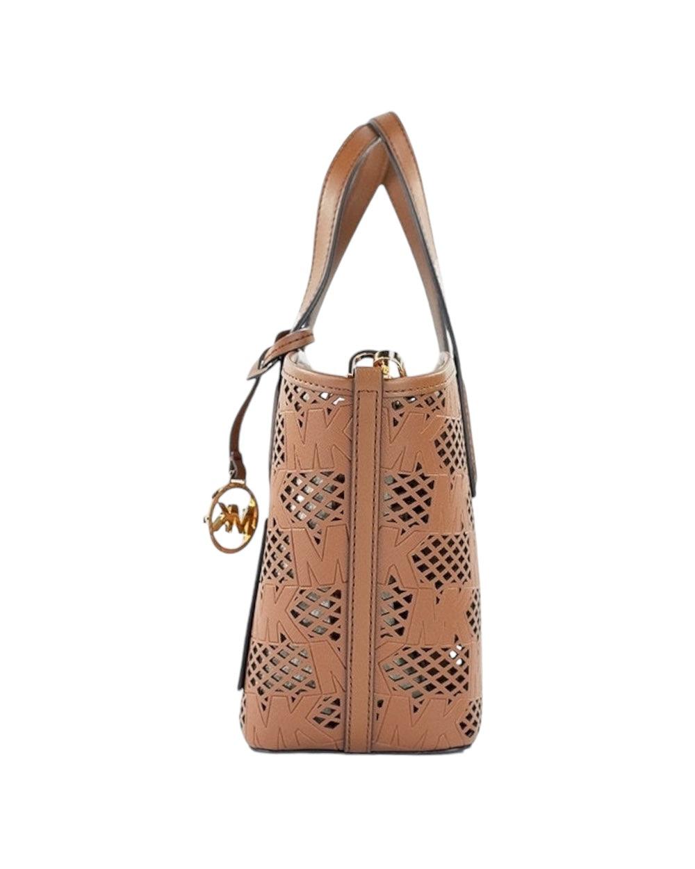 Michael Kors Kimber Bruin Messenger Handtas