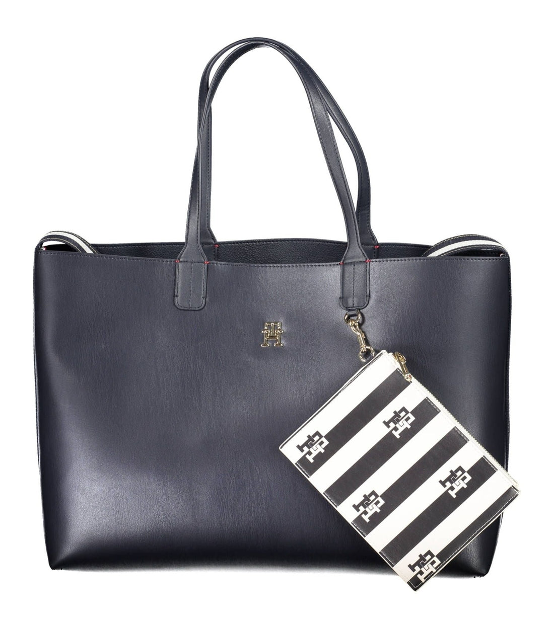 Tommy Hilfiger Luxe Blauw Schoudertasje met Afneembare Pochette