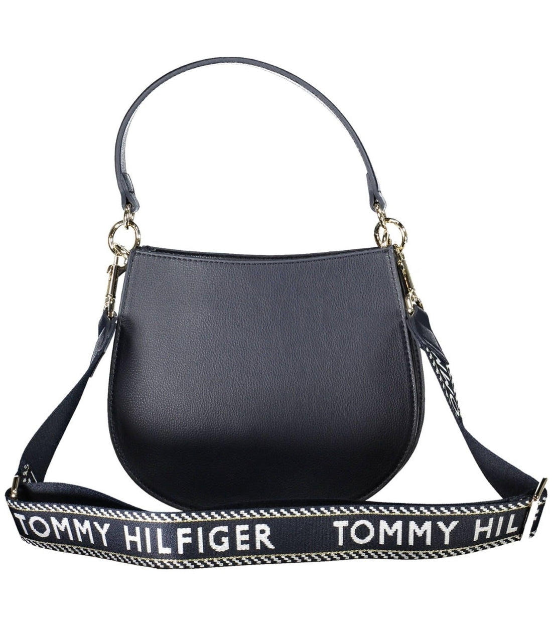 Tommy Hilfiger Stijlvolle Blauwe Handtas met Twee Compartimenten