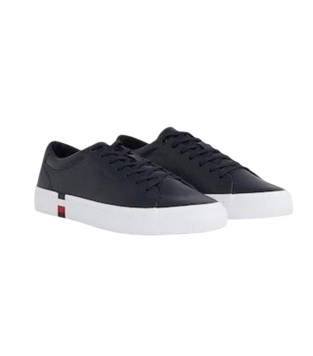 Tommy Hilfiger Slanke Blauw Sneakers Met Veters