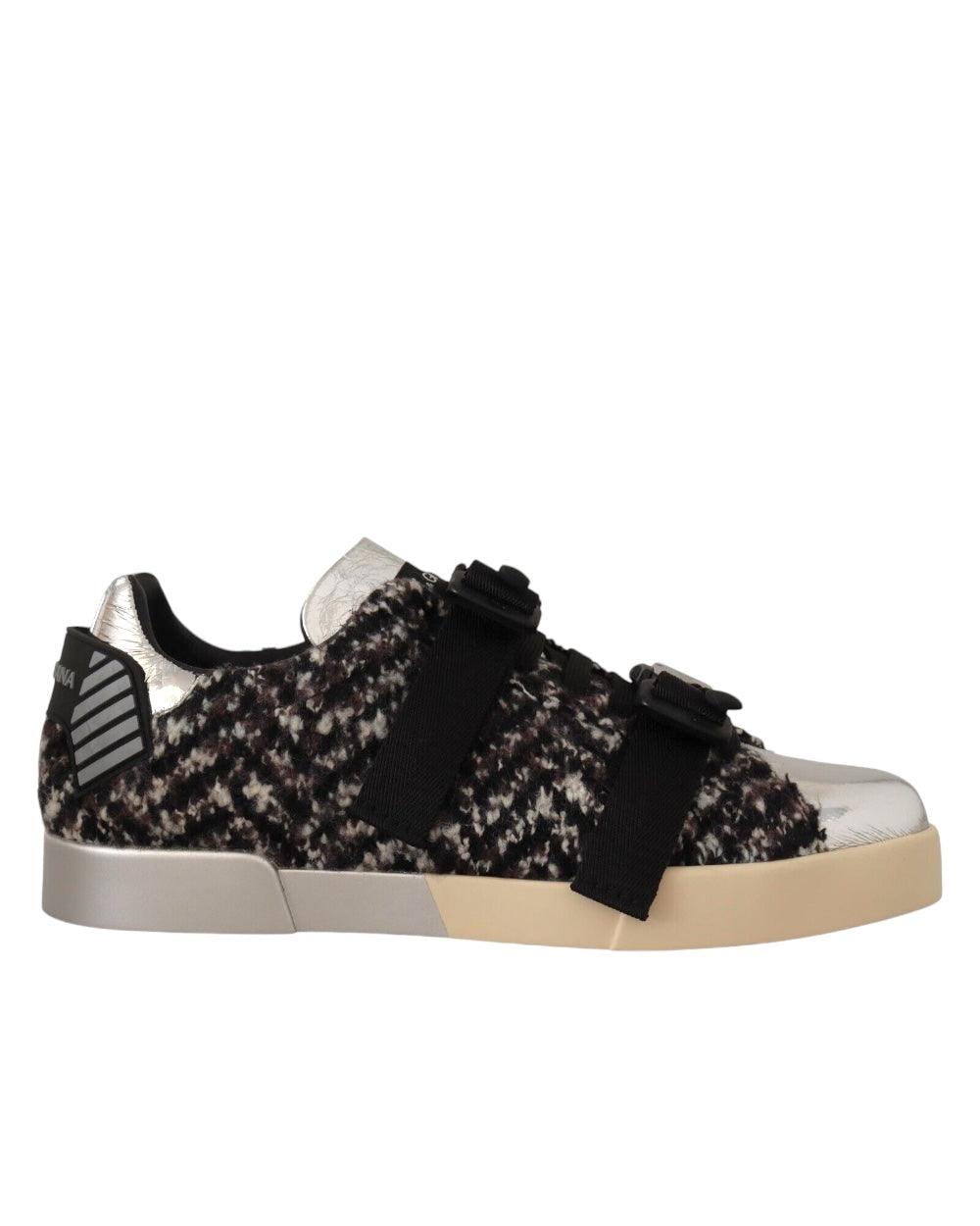 Dolce & Gabbana Zilver Wool Sneakers