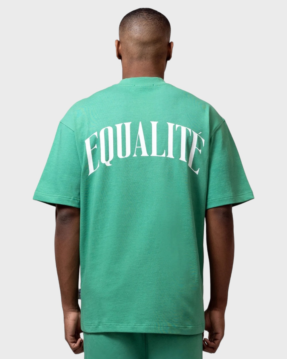 Equalité Oliver Oversized T-shirt Groen/Wit Unisex