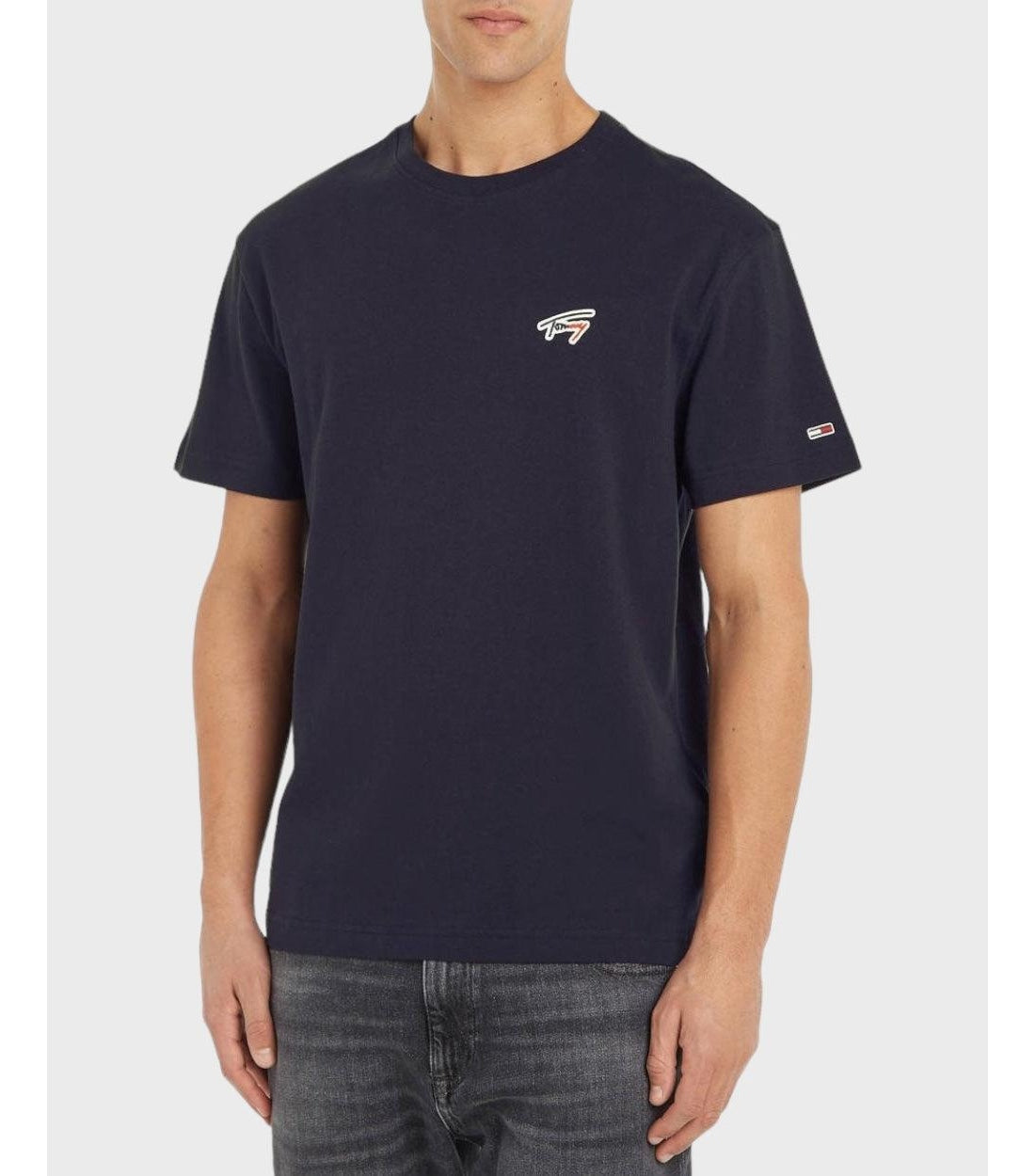 Tommy Hilfiger Blauw Signature Logo Classic T-shirt