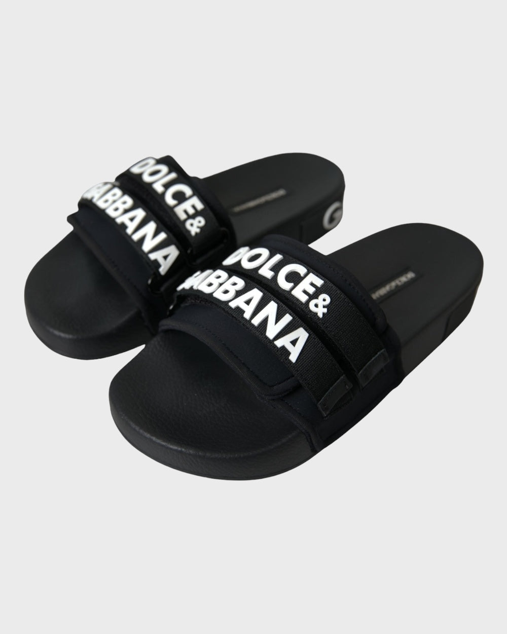 Dolce & Gabbana Zwart Beachwear Slippers