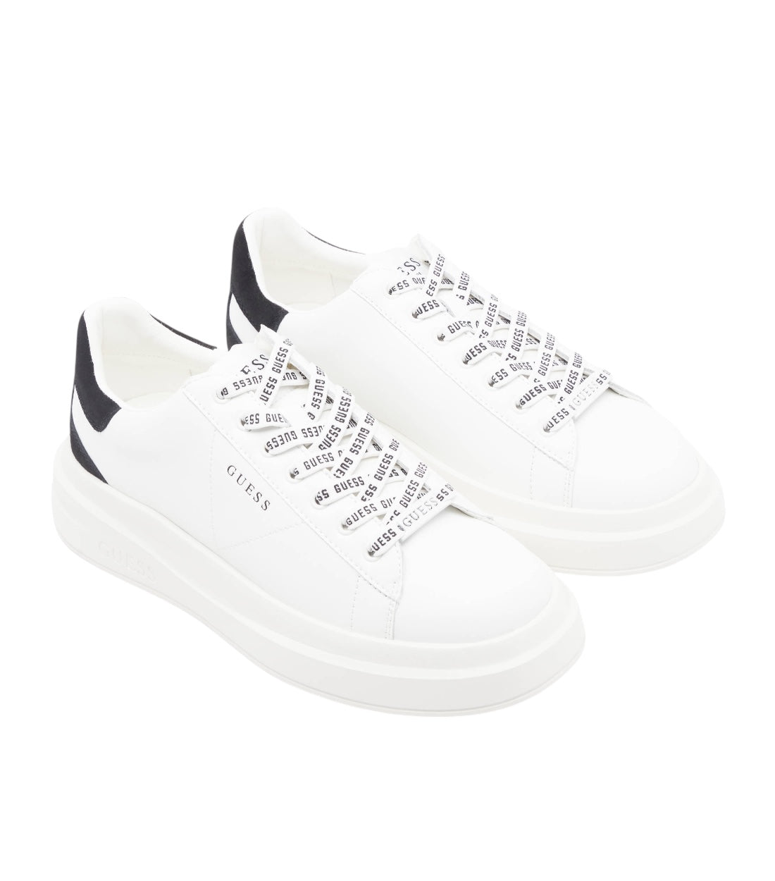 Guess Wit Elba Sneakers Met Vetersluiting