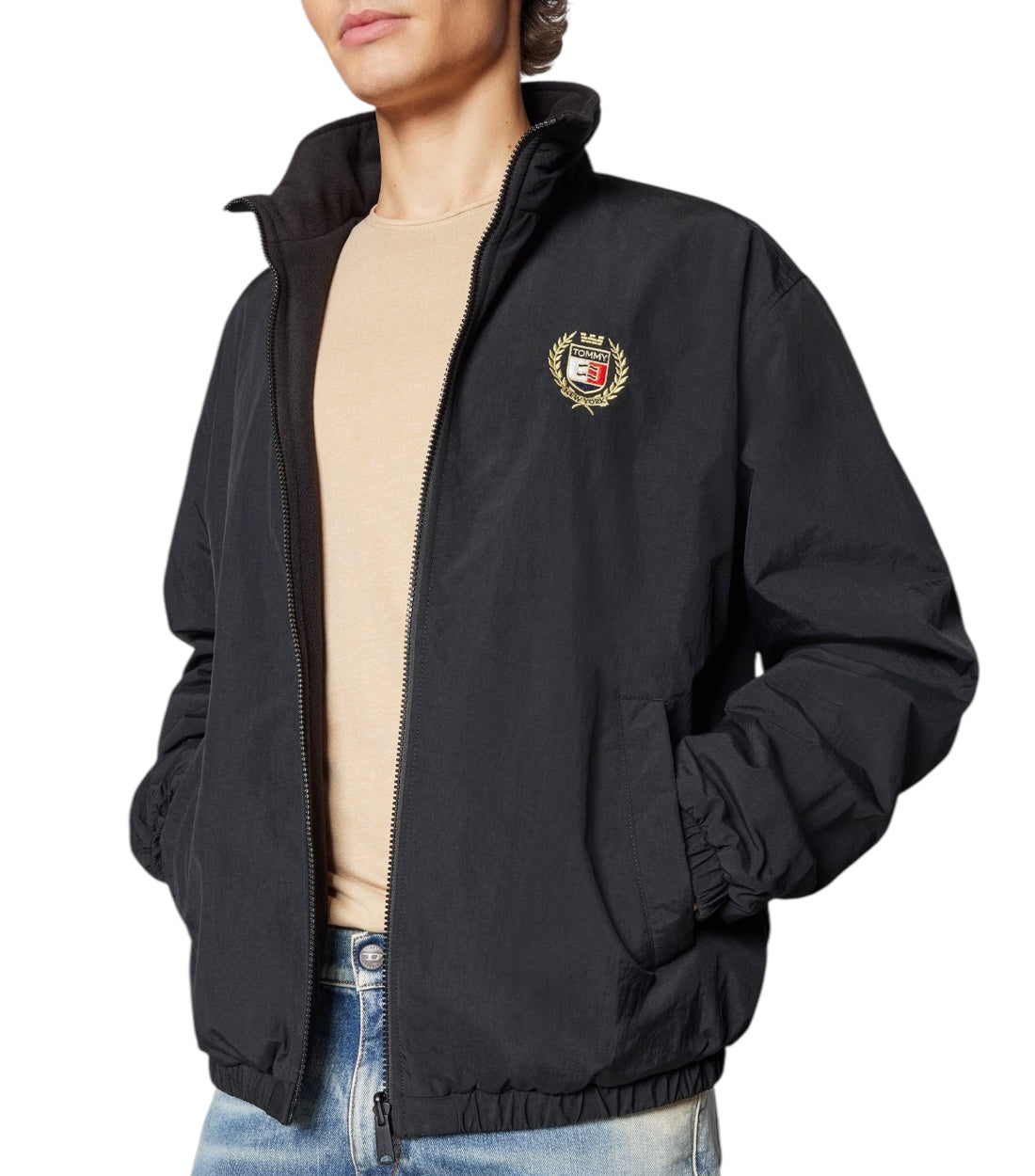 Tommy Hilfiger Zwart Windbreaker Jas