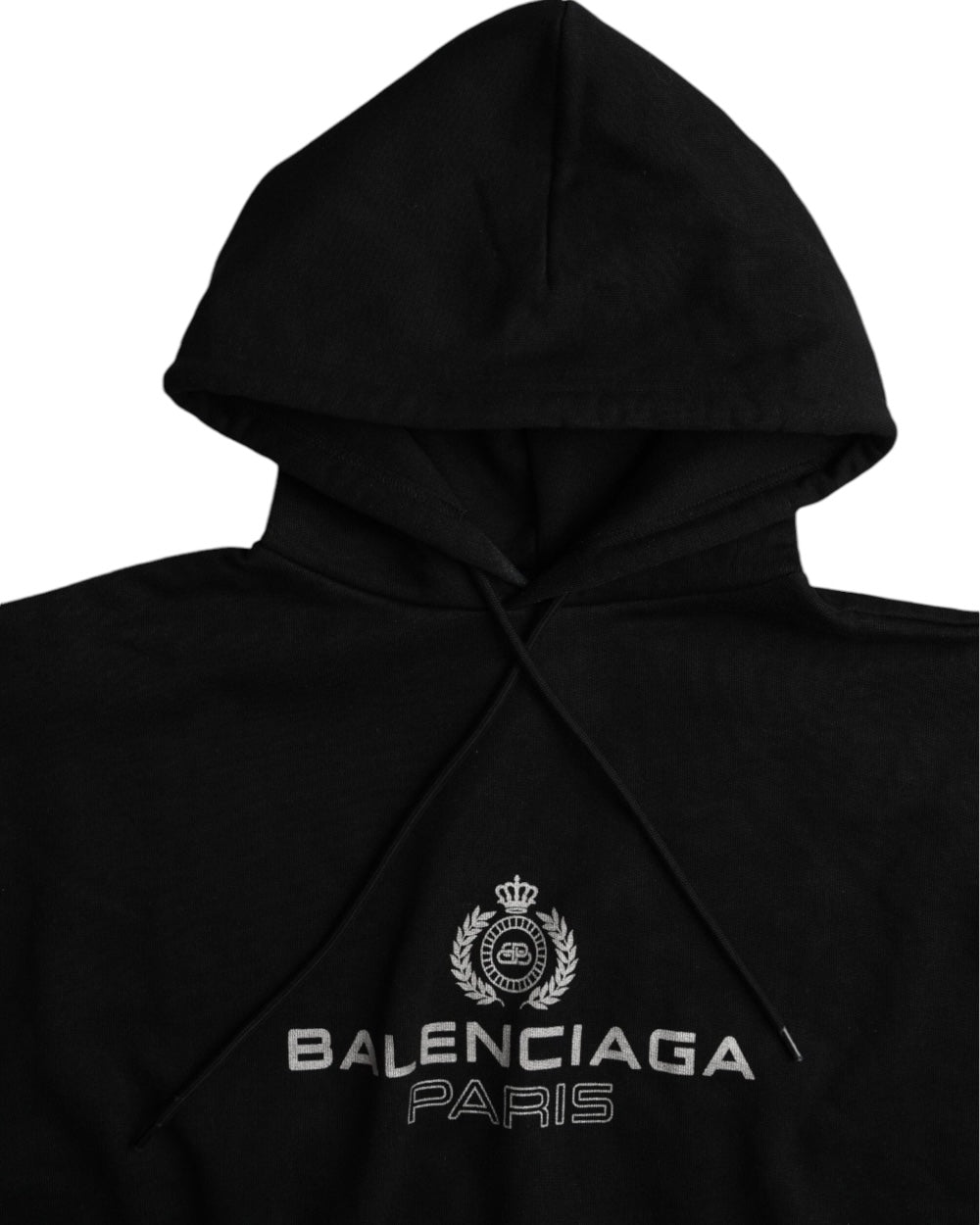 Balenciaga Zwart Paris Oversized Hoodie