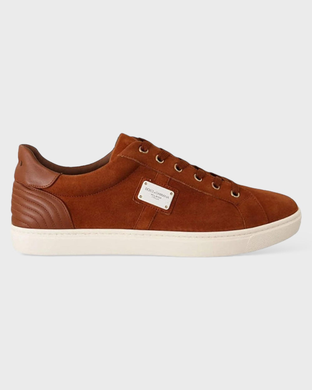 Dolce & Gabbana Bruin Suede Leren Sneakers