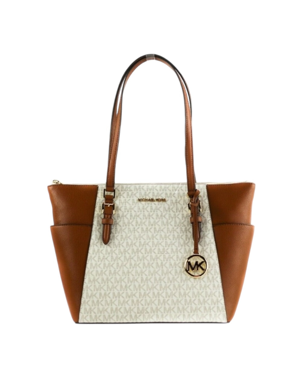 Michael Kors Charlotte Signature Leren Groot Handtas