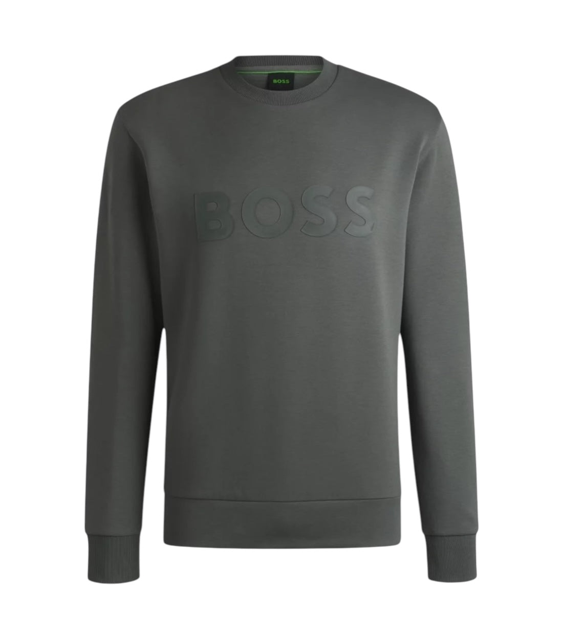 Suéter de algodón gris de Hugo Boss