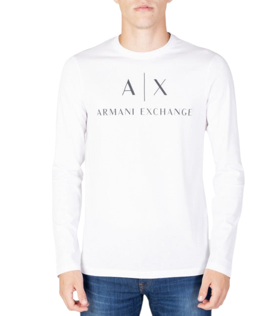 Armani Exchange Wit T-shirt Long Sleeve Met Logo