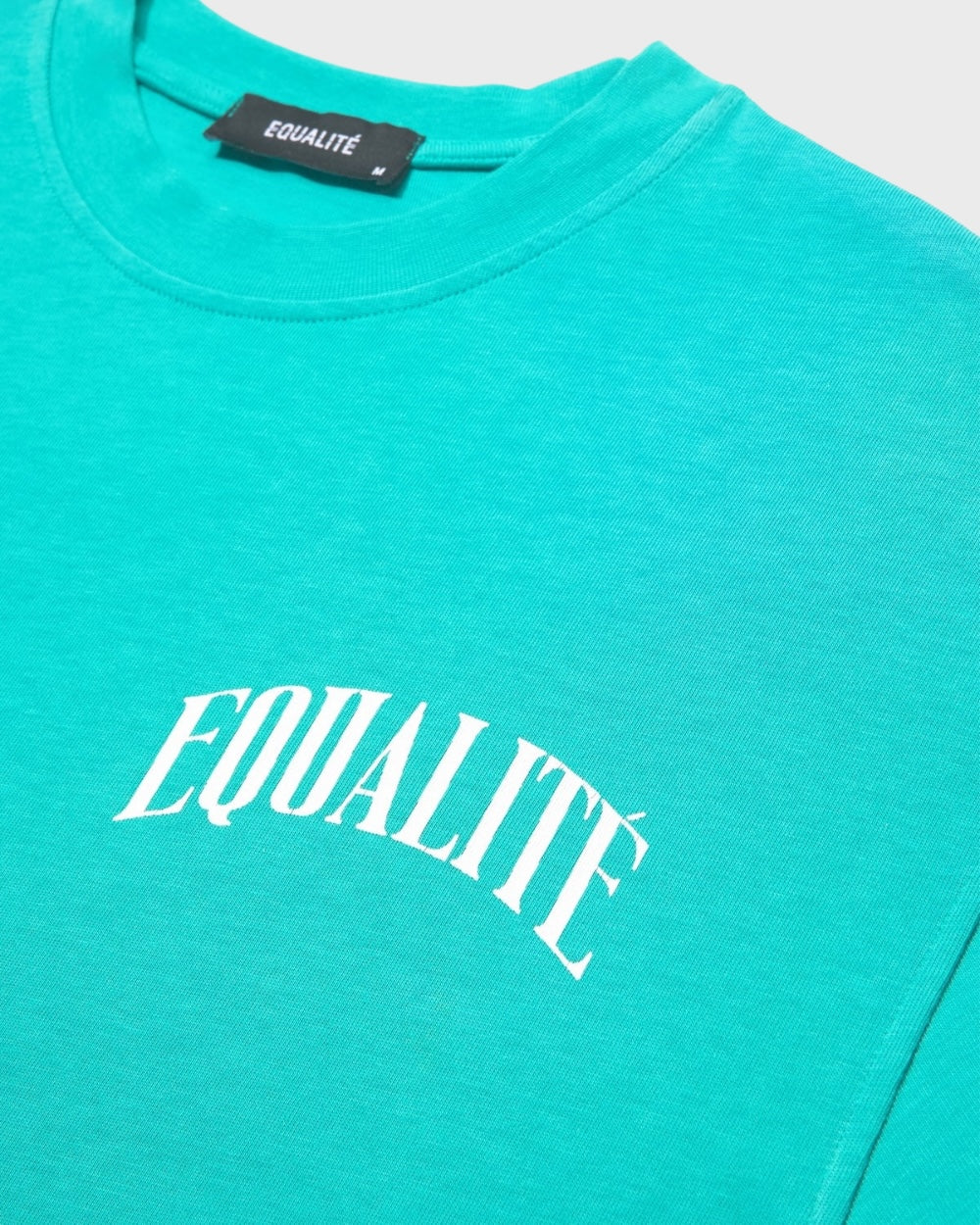 Equalite Oliver Oversized T-shirt Turqoise / Off White Unisex