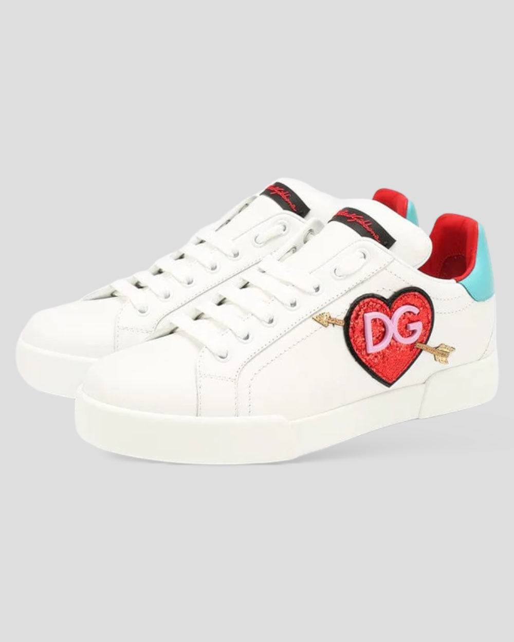 Dolce & Gabbana Wit Leren Sneakers