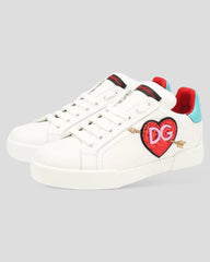 Dolce & Gabbana | Wit Leren Sneakers