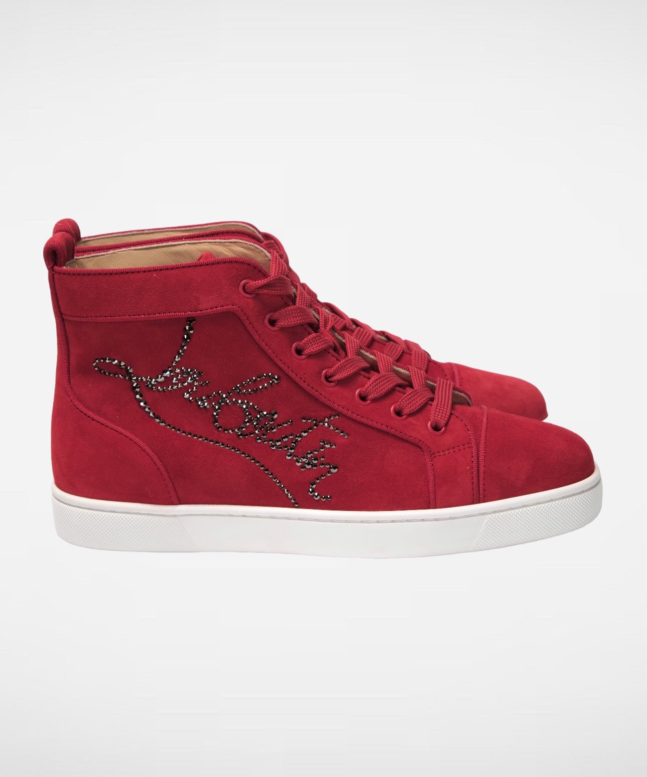 Christian Louboutin Rood High Top Sneakers