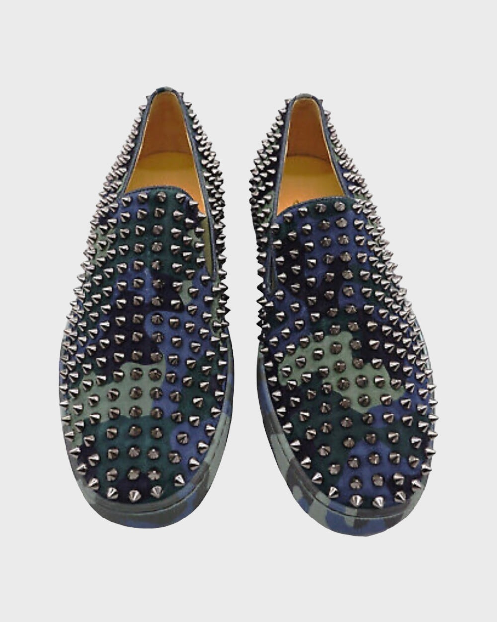 Christian Louboutin Roller Boat Slip-on Camouflage Schoenen Met Studs