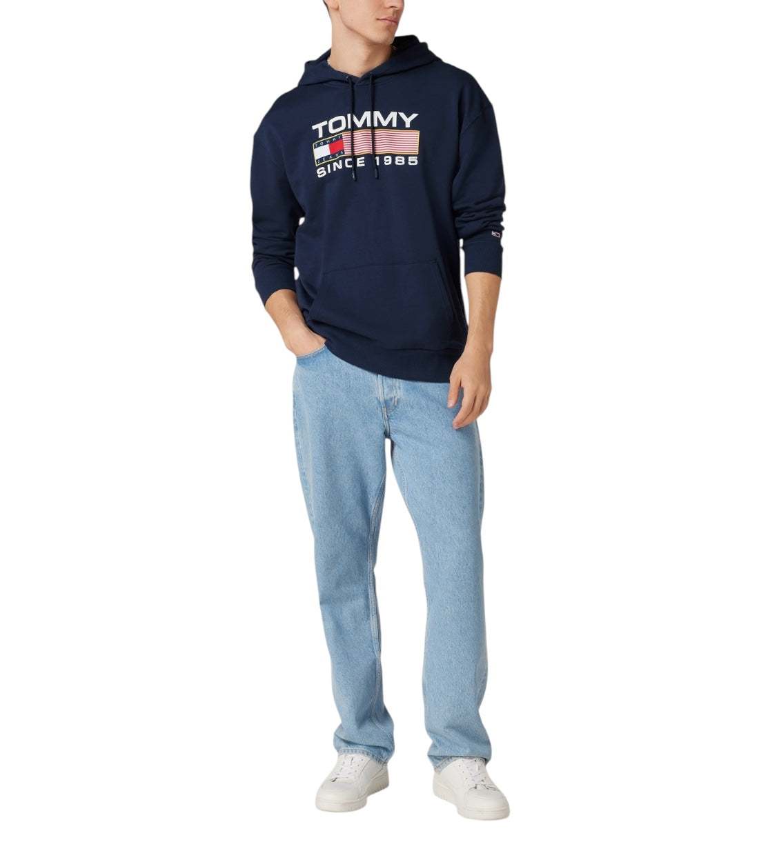 Tommy Hilfiger Jeans Blauw Oversized Hoodie