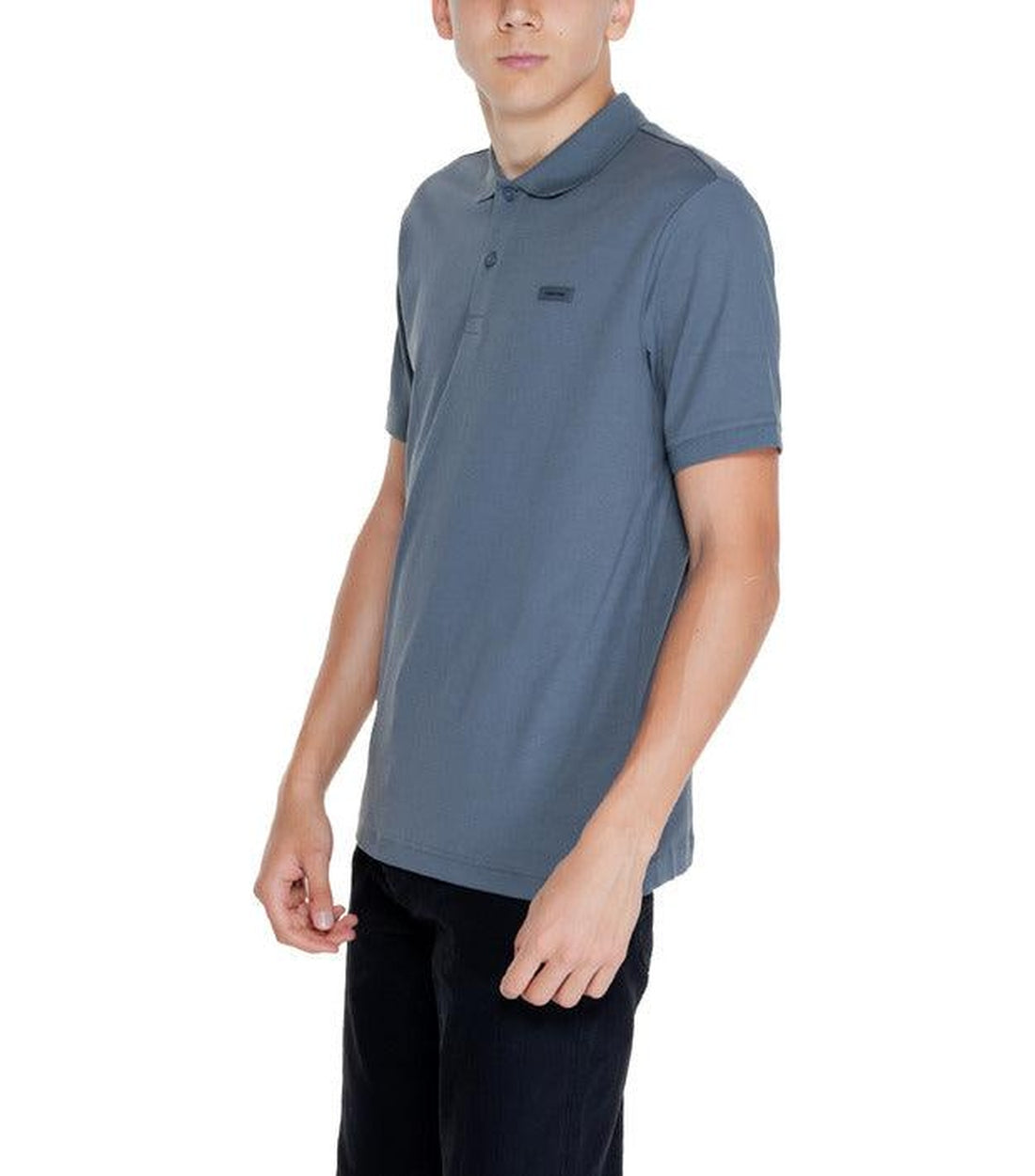 Calvin Klein Katoenen Polo In Blauw