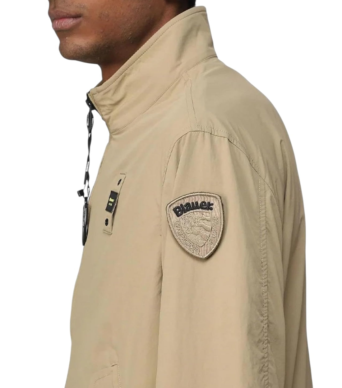 Blauer Beige Tussenjas