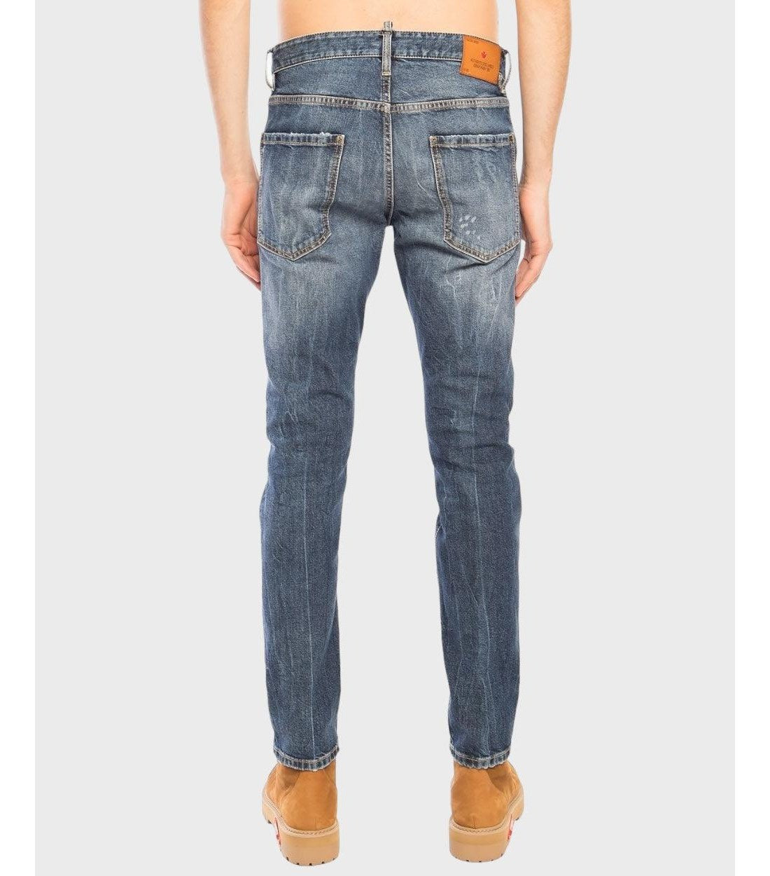 Dsquared2 Blauw Distressed 'Cool Guy Jean' Jeans