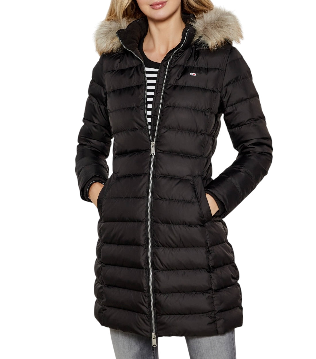 Tommy Hilfiger Jeans Zwart Slim Fit Down Jacket