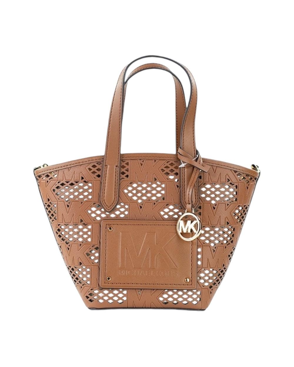 Michael Kors Kimber Bruin Messenger Handtas