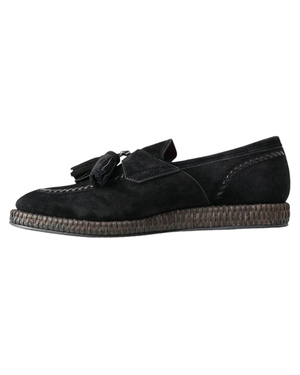 Dolce & Gabbana Zwart Suede Espadrille Loafers