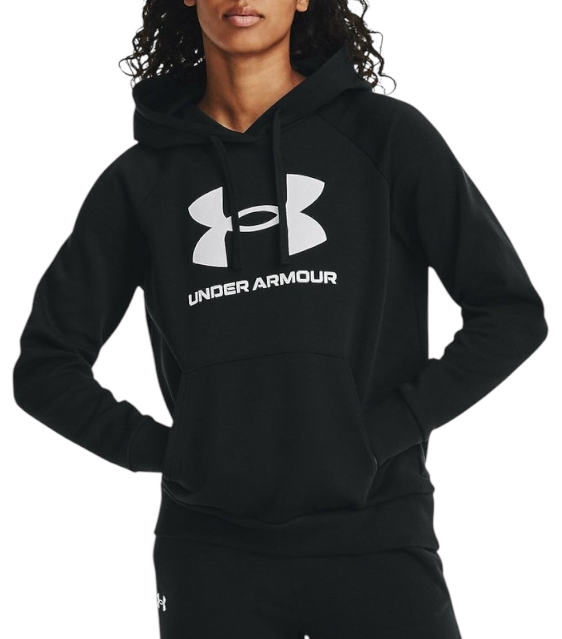 Under Armour Zwart Rival Hoodie Met Logo