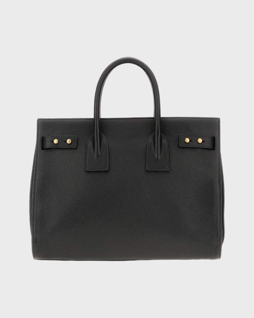 Saint Laurent Zwart Kalfleren Sac De Jour Handtas