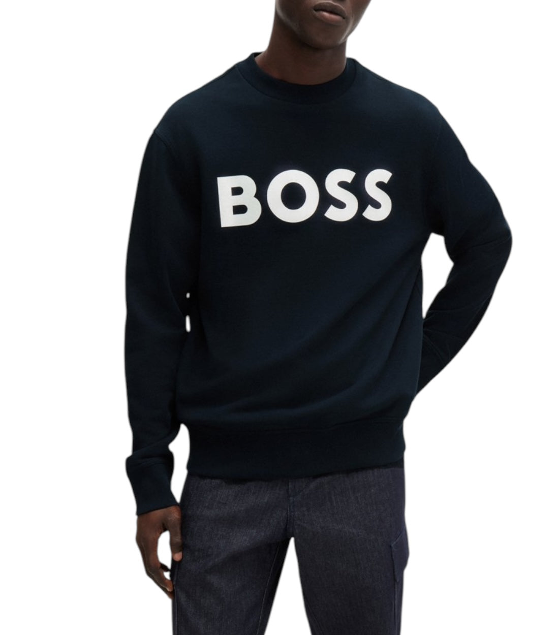 Hugo Boss Zwart Katoenen Bold Trui