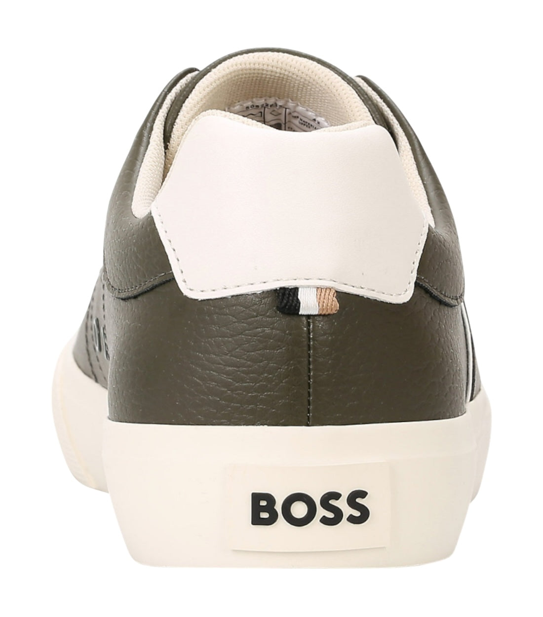 Hugo Boss Groen Leren Aiden Sneaker