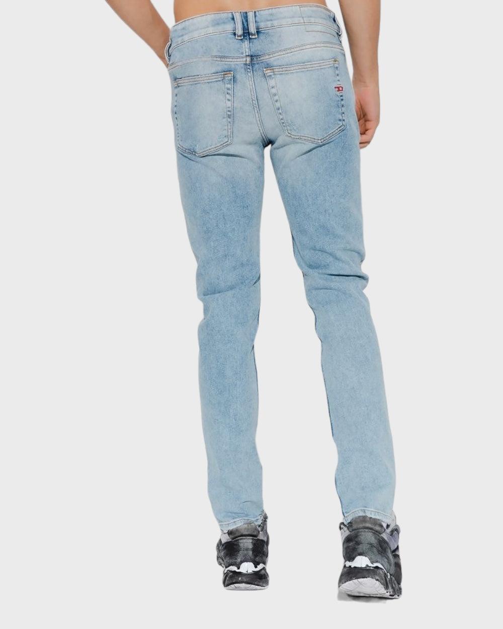 Diesel Light Blue Cotton Jeans & Pant