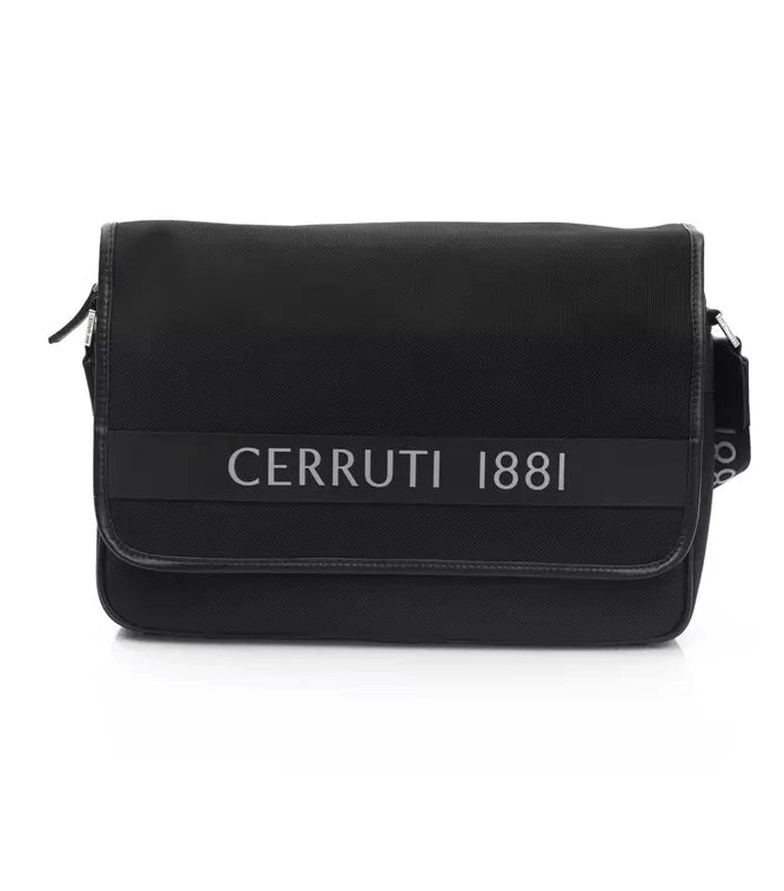 Cerruti 1881 Zwarte Nylon Schoudertas voor Mannen