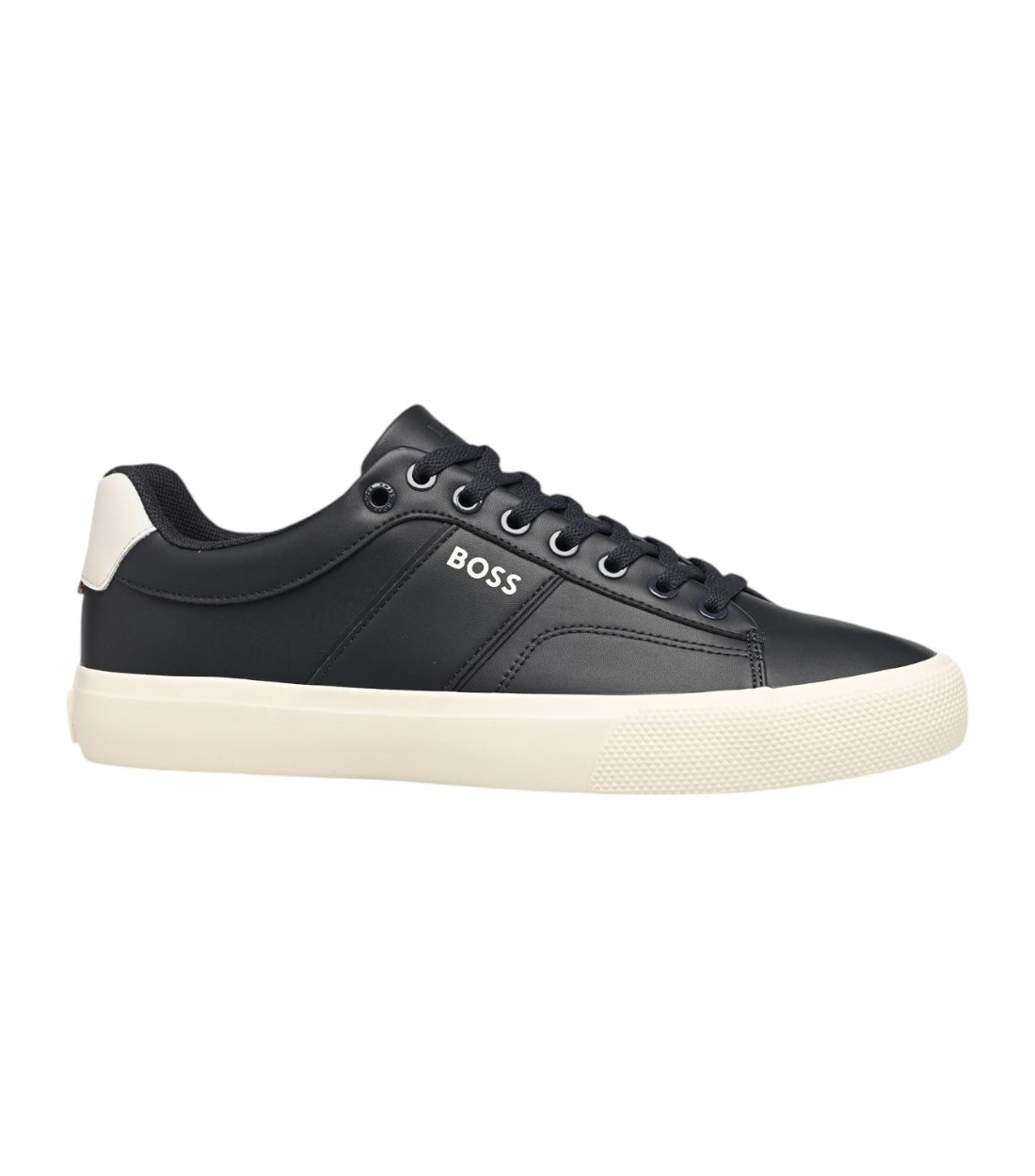 Hugo Boss Blauw Leren Aiden Sneaker