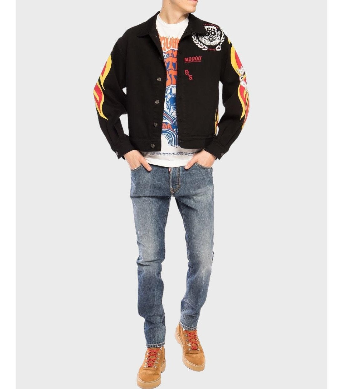 Dsquared2 Blauw Distressed 'Cool Guy Jean' Jeans