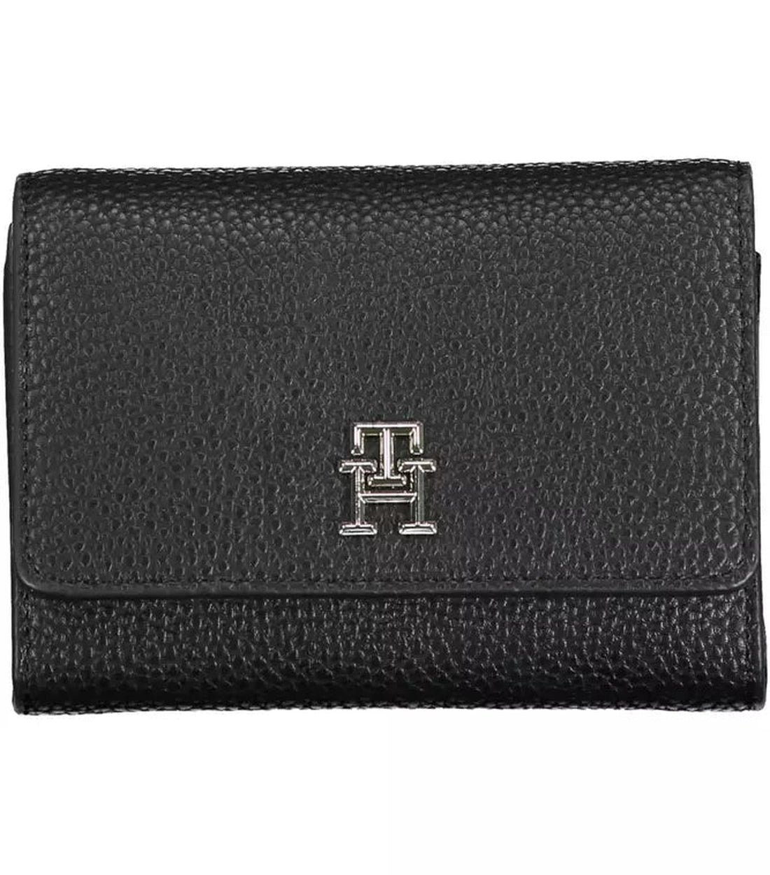 Tommy Hilfiger Elegante Monochrome Drievoudige Portemonnee