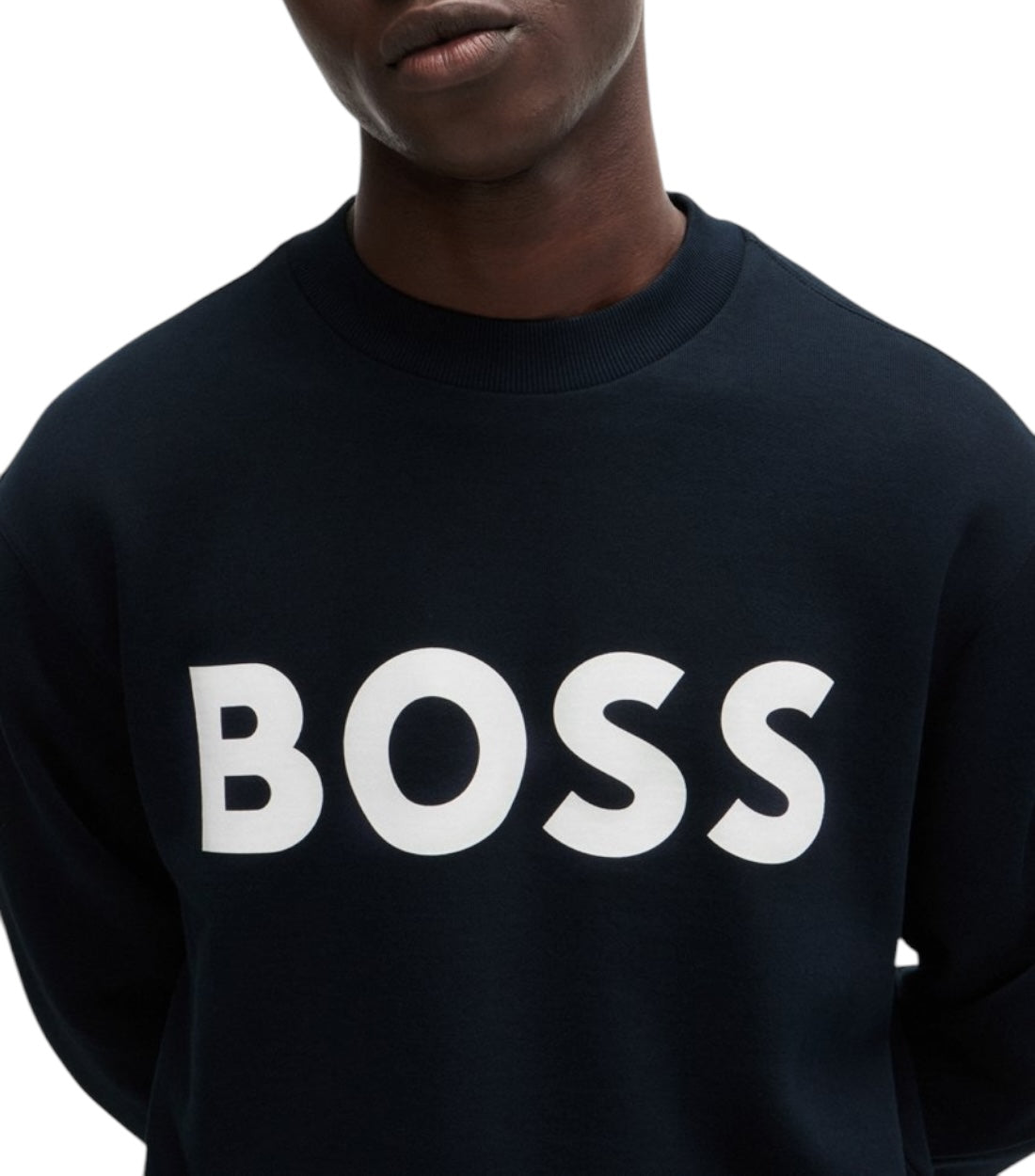 Hugo Boss Zwart Katoenen Bold Trui