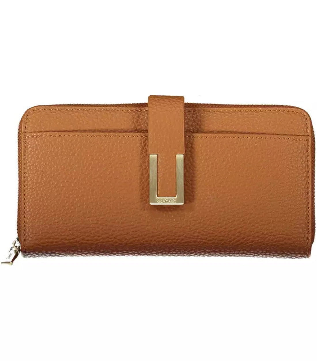 Calvin Klein Elegante Bruine Multi-Compartment Portemonnee