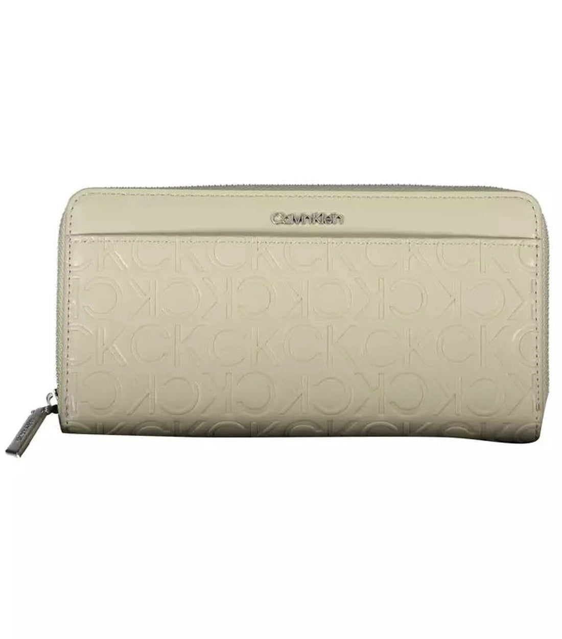 Calvin Klein Elegante Beige RFID Portemonnee met Dubbele Kaartvakjes