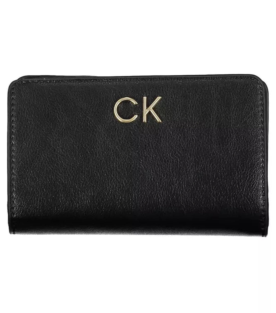 Calvin Klein Elegante Zwarte RFID-Beveiligde Portemonnee voor Dames