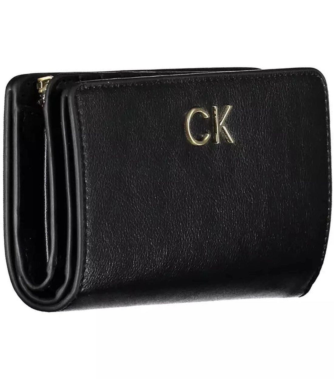 Calvin Klein Elegante Zwarte RFID-Beveiligde Portemonnee voor Dames