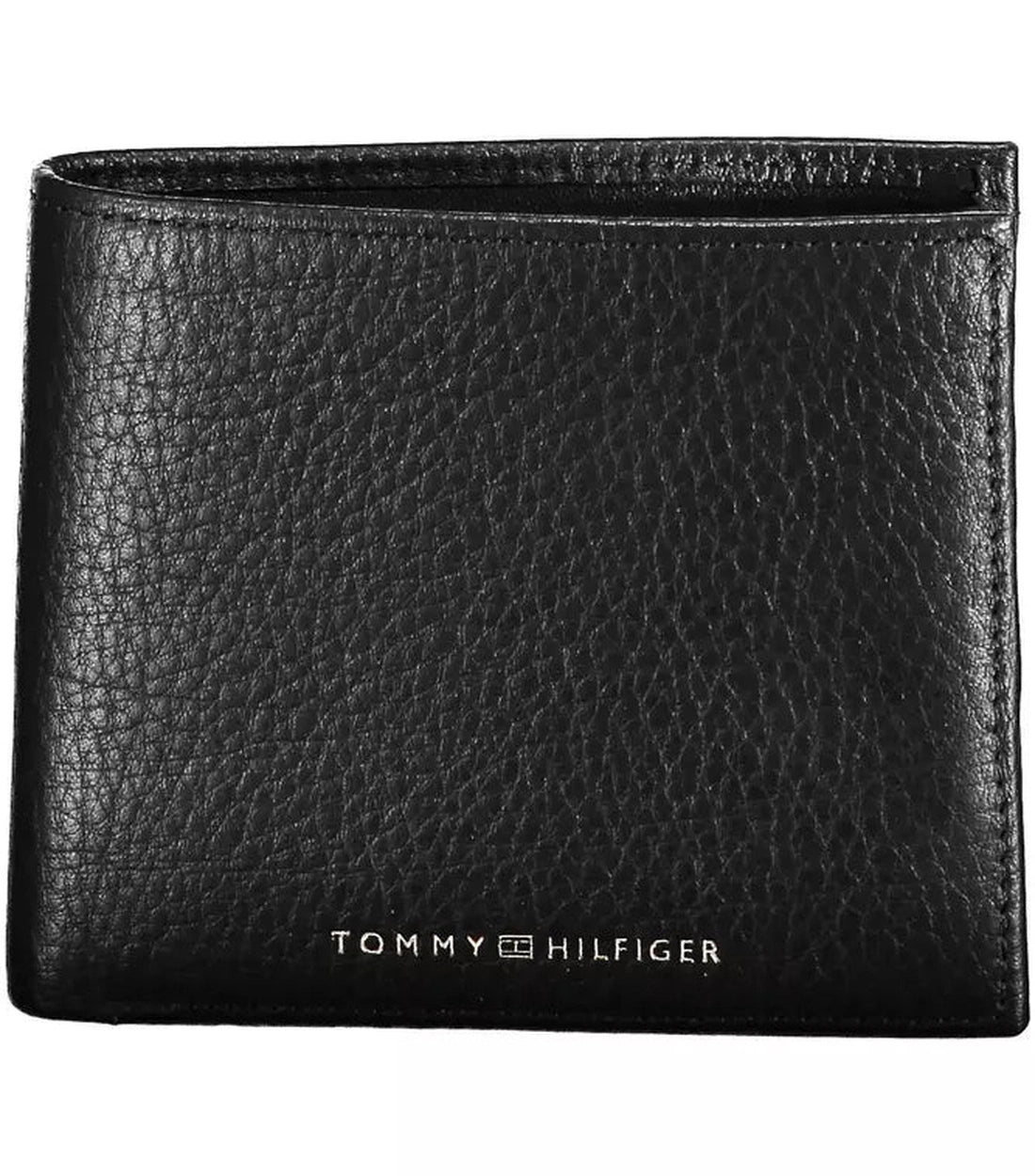 Tommy Hilfiger Luxe Zwarte Leren Portemonnee