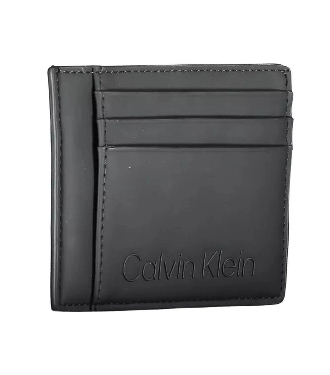 Calvin Klein Elegant Zwart Kaartenhouder met Muntzakje